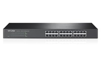 TP-LINK TL-SF1024D 24 Port Rack-Mountable Metal Kasa Switch - 1